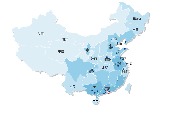 世紀(jì)泰鋒全 國辦事處分布圖